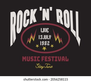 Rock And Roll Sign Endless fun tee shirt artwork