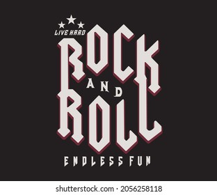 Rock And Roll Sign Endless fun tee shirt artwork