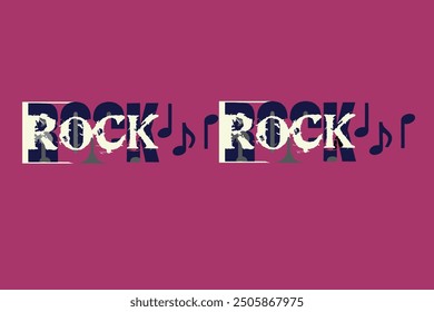 a rock and roll sign with a guitar