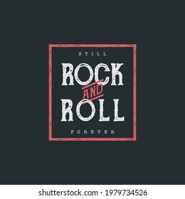 rock and roll slogan typography, tee shirt graphics, template,postcard,etc.vector illustration
