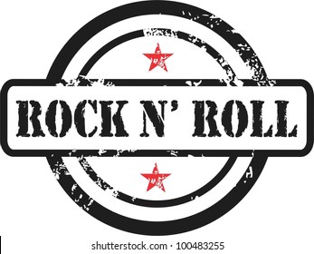 Rock Roll Stamp Stock Vector (Royalty Free) 100483255 | Shutterstock