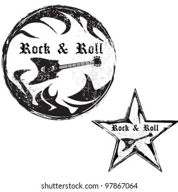 rock and roll stamp set