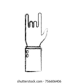 Rock and roll symbol hand