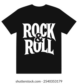 rock and roll t shirt design fashion sticker music lifestyle vector illustration template design