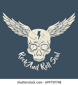 Rock and roll t shirt design