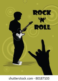 rock and roll, vector