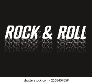 Rock and roll vector artwork design for t-shirt and others. rock star vintage graphic print design for apparel, stickers, posters and background. Music tour logo design.
