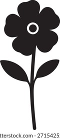  Rock Rose Icon – Ilustración vectorial