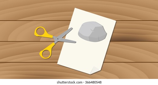 rock scissors paper game fun play concept