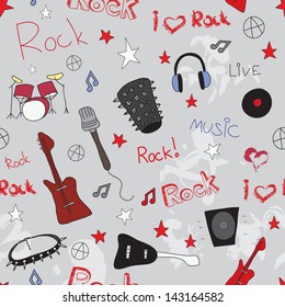Rock seamless vector background