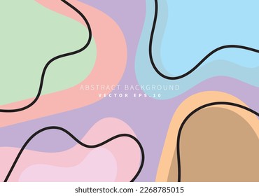 rock shape with curvy line technology science theme modern art background use for advertisment poster website banner landing page product package design vector eps.