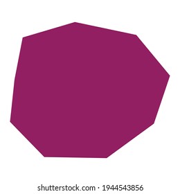 Gesteinsform, Silhouette, Vektorgrafik, Symbol. Geometrisches, eckiges Element. Kies, Steinamorph-Form