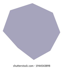 Forma de roca, ilustración de vector de silueta, icono. Ángulo geométrico, elemento dudoso. Gravel, forma amorfa de piedra