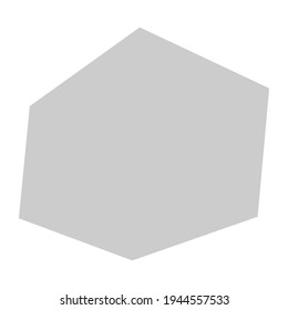 Rock shape, silhouette vector illustration, icon. Geometric angular, edgy element. Gravel, stone amorph shape