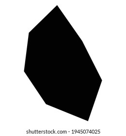 Rock shape, silhouette vector illustration, icon. Geometric angular, edgy element. Gravel, stone amorph shape