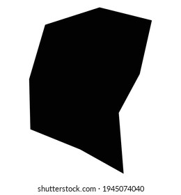 Gesteinsform, Silhouette, Vektorgrafik, Symbol. Geometrisches, eckiges Element. Kies, Steinamorph-Form