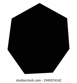 Rock shape, silhouette vector illustration, icon. Geometric angular, edgy element. Gravel, stone amorph shape
