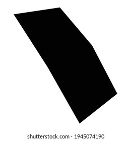 Forma de roca, ilustración de vector de silueta, icono. Ángulo geométrico, elemento dudoso. Gravel, forma amorfa de piedra