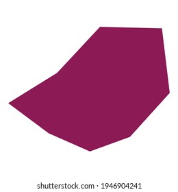 Rock shape, silhouette vector illustration, icon. Geometric angular, edgy element. Gravel, stone amorph shape