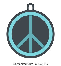 Rock sign icon flat isolated on white background vector illustration
