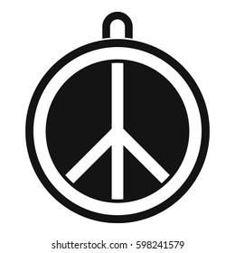 Rock sign icon. Simple illustration of rock sign vector icon for web