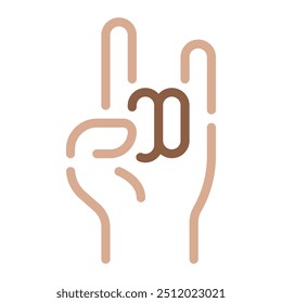 Rock sign icon for web, app, infographic, etc