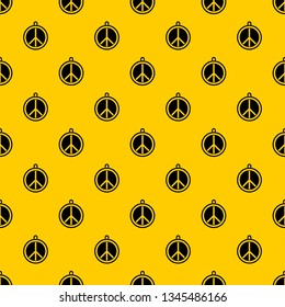 Rock sign pattern seamless vector repeat geometric yellow for any design