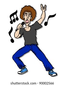 Rock singer