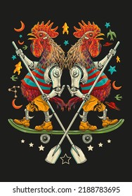Rock Skateboard as a symbol of modernity