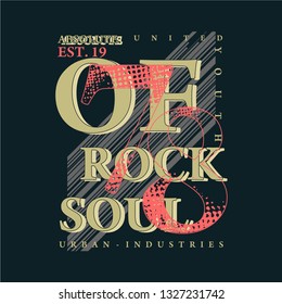 rock soul graphic design t shirt vector art