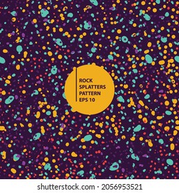 rock splatters pattern seamless background