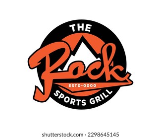 The Rock Sports Grill Logo Created for all kinds of Rock and Roll business Purpose. 