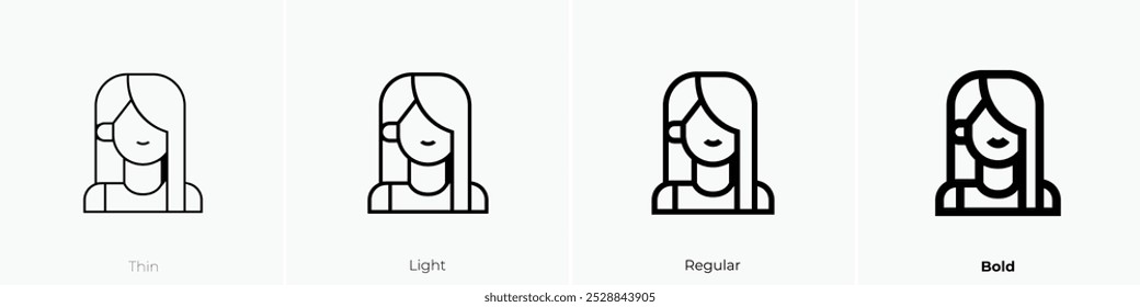 rock star icon. Thin, Light Regular And Bold style design isolated on white background
