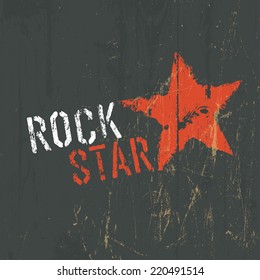 Rock Star Illustration Vector Stock Vector (Royalty Free) 220491514 ...