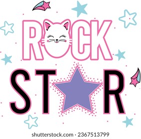 rock star meow cute magic