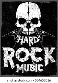 Rock Star poster vintage rock and roll typographic for t-shirt tee design vector illustration