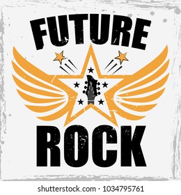 Rock star slogan vector slogan graphic, for t-shirt and other uses