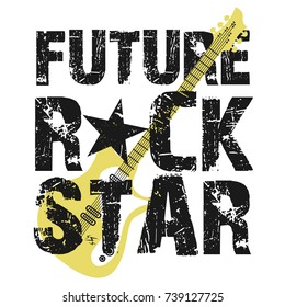 Rock star slogan vector slogan graphic, for t-shirt and other uses