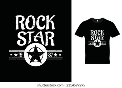 Rock star t shirt design. Beautiful t shirt