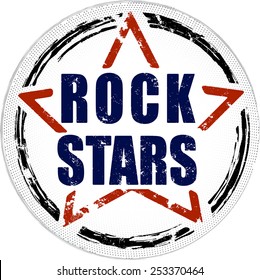 Rock stars grunge design.