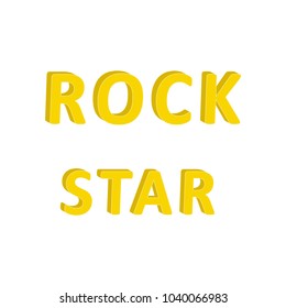 Rock star.typography,Fashion Slogan .T-shirt graphic vector Print