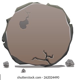 Rock or stone banner vector