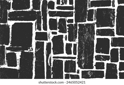 piedra piedra de ladrillo de pared de fondo de silueta de Ilustración vectorial