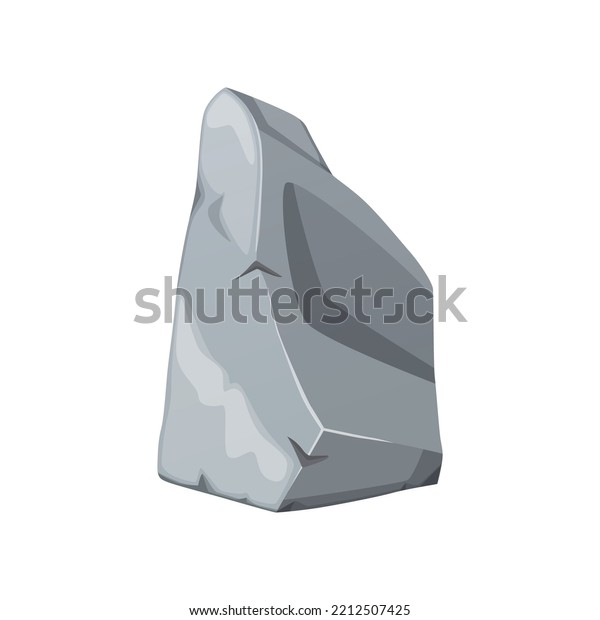 Rock Stone Cartoon Cobblestones Various Shapes Stock Vector (Royalty ...