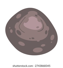 Rock stone cartoon top view. Natural boulder. For landscape design, plan, maps