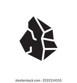 Pedra cristal ícone web design em vetor