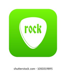 Rock stone icon digital green for any design isolated on white vector illustration