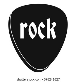 Rock stone icon. Simple illustration of rock stone vector icon for web