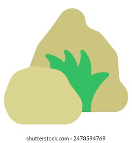 Rock Stone Icon for web, app, infographic etc
