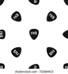 Rock stone pattern repeat seamless in black color for any design. Vector geometric illustration